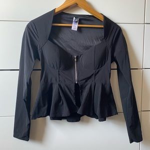 Windsor Bustier Peplum Crop Top